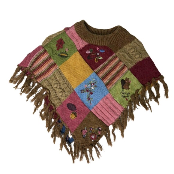 Oshkosh B’Gosh Fall Knit Poncho Scarf - Picture 2 of 5